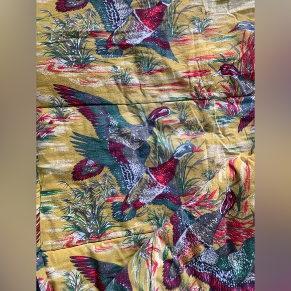 Vtg WesternField SLEEPING BAG Flying Wood duck print 32x72 - Picture 3 of 6